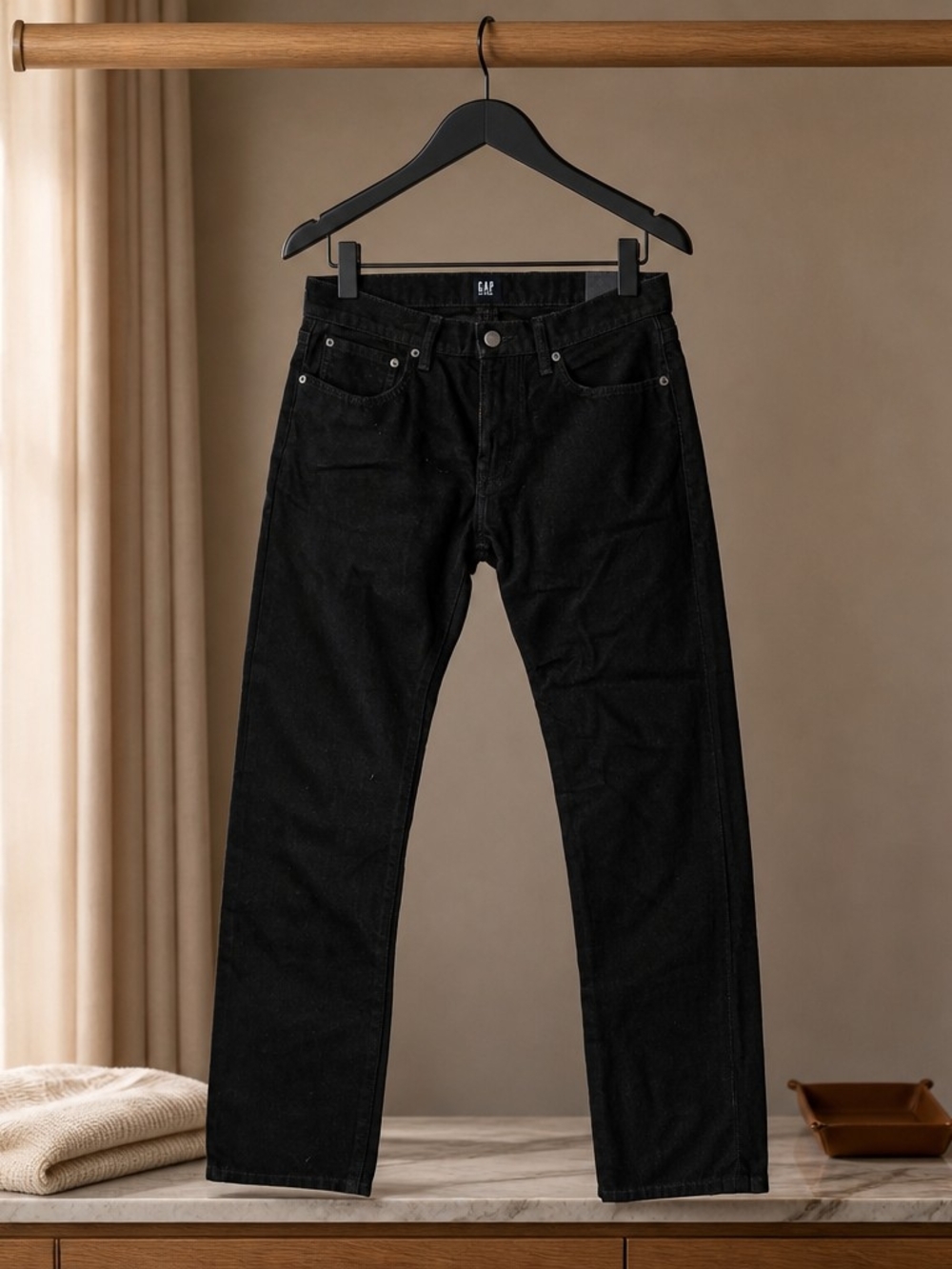 GAP Straig Denim Red Line Selvedge Straight Button Fly Jeans Mens. 31X30